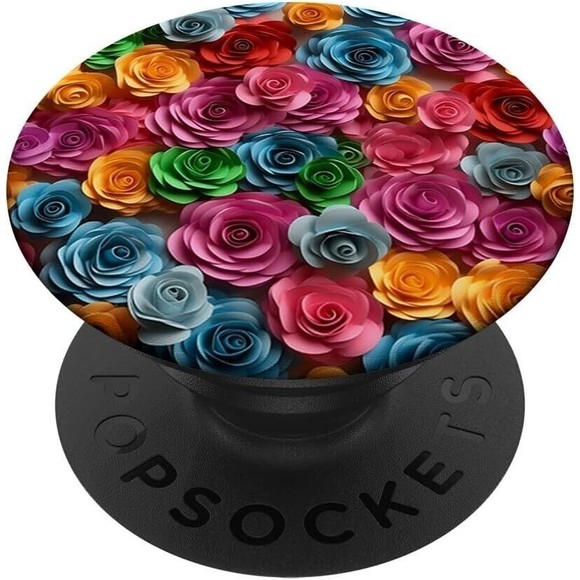 PopSockets Cute Rose Flowers Cell Phone for Phone Women Swappable Base PopGrip - Picture 1 of 6